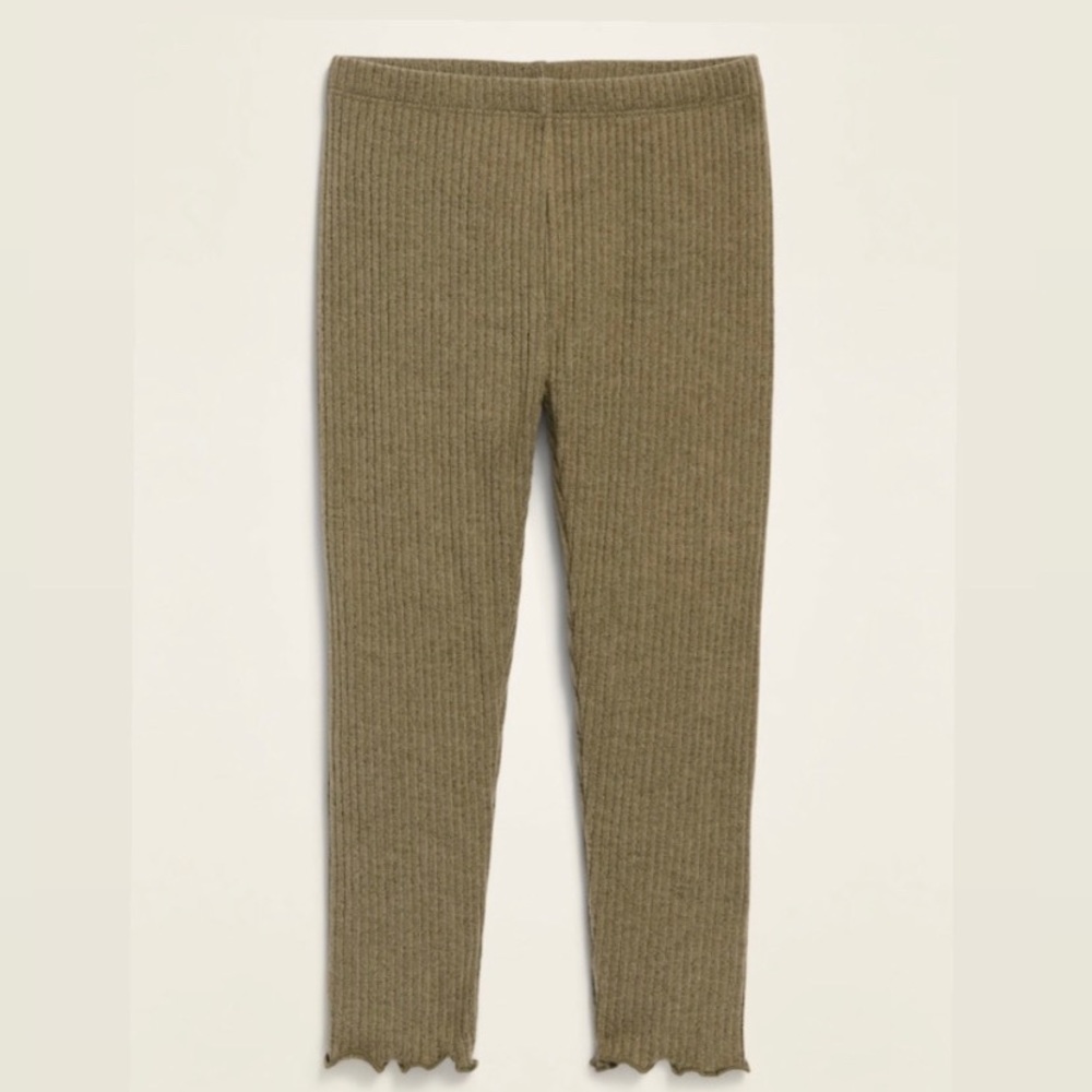 Rib knit toddler leggings